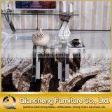 Living Room Furniture Mirror Silver Stainless Steel Coffee Table thumbnail-4