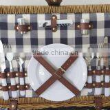 New Design Woven Wicker Picnic Basket for 2 Person thumbnail-3