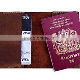 Cheap OEM Genuine Leather RFID Blocking Passport Holder thumbnail-2