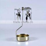 Simple Rotating Candle Holder With Deer thumbnail-1