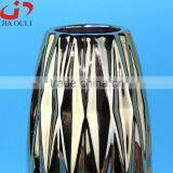 High Quality Home Decor Silver Plate Ceramic Vase, Plating Vase thumbnail-3