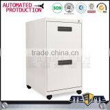 Key Lock Mobile Pedestal 2 Drawer Cabinet With Cold Rolled Steel A4 File Cabinet thumbnail-1