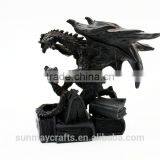 Custom High Quality Resin Black Dragon Statue Deocration for Sale thumbnail-4