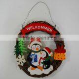 Christmas Wooden Wreath Decoration JA02-11996A thumbnail-1