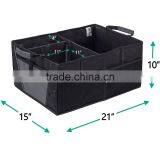 Storage Organizer Bin With Pockets - Portable Cargo Carrier Caddy for Car Truck SUV Van, 21 x 15 x 10 Folding Bag thumbnail-3