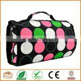 Cosmetic Makeup Hanging Travel Case Toiletries Pink Green White Large Polka Dot Rollup Hair Product Airplane Carryon Pocket thumbnail-1