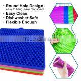 Manufacturer Silicone Pot Holder Mat Trivet Mat 7" x 7" Multipurpose Heat Resistance Hot Pad - Red Blue Green Purple thumbnail-3