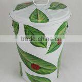 Painting Metal Colored Trash Can Galvanized Colored Trash Can thumbnail-2
