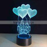 Customize Your Own Logo 3D Visual LED Magical Small Table Lamp Night Light thumbnail-1