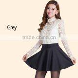Latest Hot Sell Fashion Summer Autumn Solid Color Skater Mini Pleated Short Skirt thumbnail-5
