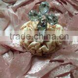 Lucky Clover Four Leafs Flower Style Clear Rhinestone Diamond Napkin Ring thumbnail-5