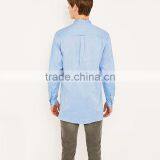 Cheap Round Bottom Casual Man Shirt Stylish High Collar Shirts for Men thumbnail-3