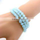 Irregular Shape Turquoise Beads Elastic Bracelets Diy Handmade Turquoise Beads Bracelets for Her Gifts 2016 thumbnail-3