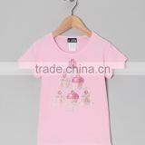 2016 Pink Girls T Shirts With Tiered Cupcake Platter Cute Baby Girl Tee Fancy Children Clothing GT90423-24 thumbnail-1