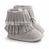 Fringed Suede Fabric Baby Warm Boots thumbnail-2