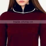 Most Popular Items Long Sleeve Zipper Sweater Women Dress 2017 for Lady thumbnail-5