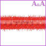 China Wholesale 7.2cm Embroidered Black and White Net Lace Trim Ribbon Sewing Decor thumbnail-3