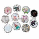 Custom Design Round At Random Compact Mirror,Multicolor Compact Mirror,7.6cmx7cm 1PCs thumbnail-1