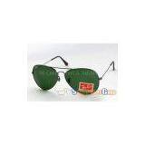 Ray-Ban RB3025-Aviator Green Lens Gunmetal Frame thumbnail-1