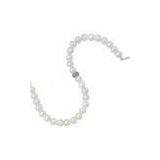Silver Color Vintage Jewelry Beaded Pearl Necklaces With Crystal Main Stone for Party thumbnail-1