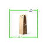 Portable Double Cherry Kraft Paper Shopping Bags With Handle