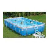 PVC Inflatable Outdoor Swimming Pools , Inflatable Above Ground Pools