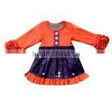 Lovely Beautiful Long-sleeved Halloween Baby Girl Clothes Lace Casual Branded Boutique Girls Clothing Dress thumbnail-4