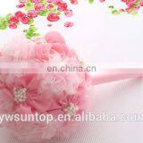 Wedding Flower Bouquet Silk Cloth Flower Bridal Bouquet 3 Colors thumbnail-2