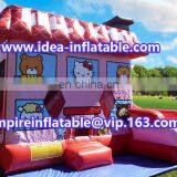 Panel Castle Inflatable Kitty Combo Castle With Slide ID-CB082