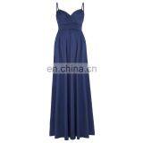 Kate Kasin Sexy Womens Comfortable Spaghetti Straps V-Neck Navy Maxi Maternity Dress KK000674-3 thumbnail-5