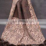 (SUPER DEAL) Pashmina Jacquard Shawls With Pom Pom thumbnail-1