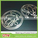 Round Metal Gold Jewelry Plate;small Custom Engraved Metal Jewelry Tags thumbnail-1