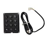 3x4  safe key and natural silicone electroconductive rubber keypad