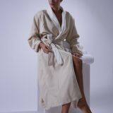 Eliya Custom made embroidered logo terry hotel luxury cotton bathrobe