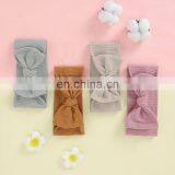 Organic Cotton Knitted Rib Knotted Baby Headband Knot thumbnail-1