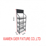 Floor Standing Metal Shelf Grocery Display thumbnail-3