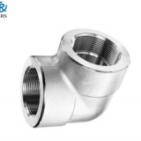 Carbon Steel A105 90 Degree Elbow SW NPT BSPT Forged Steel Pipe Fitting thumbnail-1