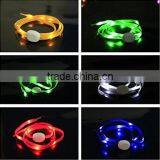 I Pair (2pcs) LED Nylon Light Up Shoelaces Flashing Shoe Laces