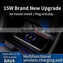 Wholesale Car Wireless Charger For Toyota RAV4 With 36W QC 3.0 USB Phone Charging Pad Car Accessories thumbnail-3