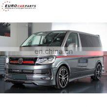 T6 ABT body kits fit for VW T6 2015y body kits for T6 ABT style front lip+diffuser+spoiler PP material