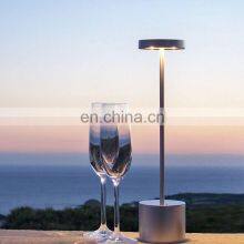 Nordic Led Chargeable Cordless Touch Bar Wholesale Intelligent Metal Night Table Desk Lamp