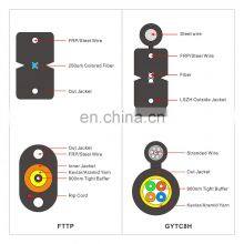Self-supporting Outdoor Steel Messenger Wire FRP FTTH Drop Fibra Optica 1 2 4 Core Fiber Optic Cable thumbnail-5