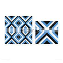 Nordic Style 300 * 300 Blue Mediterranean Wind Sells Like Hot Cake Matte Indoor Flower Wear-resisting Toilet Floor Tile thumbnail-2