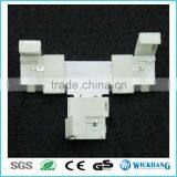 10 mm 2 Pin T Shape PCB FPC Board Splitter LED Strip Connector for SMD 5050 LED Strip Light Mono Color thumbnail-5