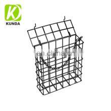 Suet Cakes Feeding Metal Square Bird Feeder With Hanging Chain thumbnail-1