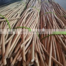 Trimmed Natural Rattan Pole With Peel Rattan Pole Material Rattan Core