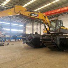 Sand Dredging Excavator With Amphibious Pontoon Construction Equipment thumbnail-4