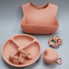 Baby's Dinnerware Silicone Feeding Set Manufactuere