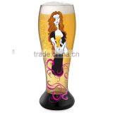 CE/EU/FDA/SGS/LFGB HIGH QUALITY PILSNER BEER GLASS,BACK PAINTED GLASS,PILSNER GLASS thumbnail-5