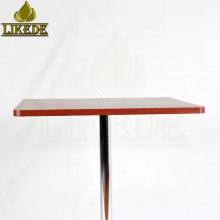 Hot Sale Morden Design Aluminum Base Coffee Table Black Dining Table for Cafe Restaurants thumbnail-2